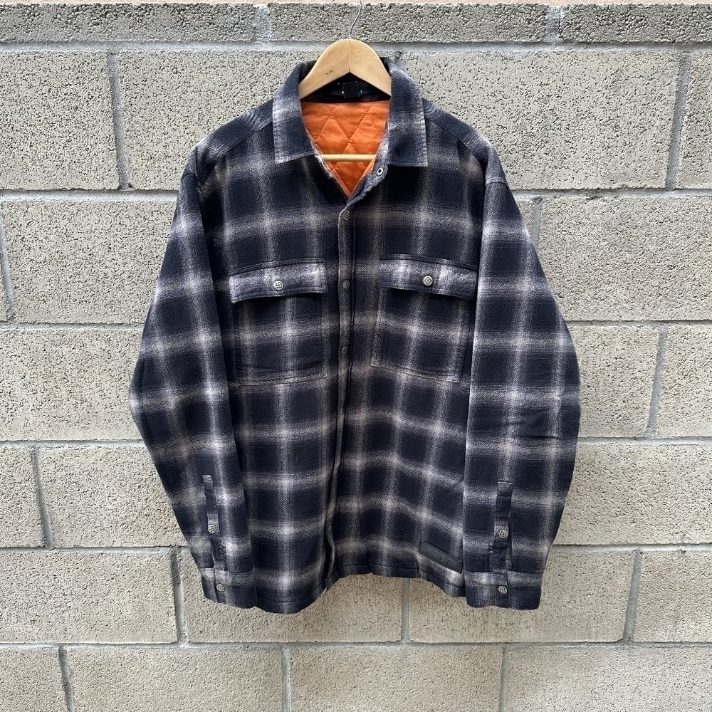 Ksubi Quilted Check Strata Jacket Black/Grey Men's Size M